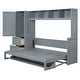 preview thumbnail 22 of 48, Full and Queen Murphy Beds Wall Beds with Wardrobes and Drawers