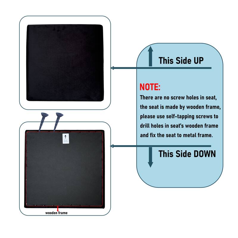 Set of 2 Modern Velvet Bar Stools with Low Backrest, Counter Height Upholstered Dining Stools for Kitchen Island - Gold & Black