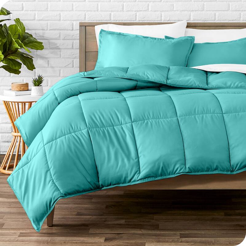 Bare Home Hypoallergenic Down Alternative Comforter Set - Twin - Twin XL - Turquoise