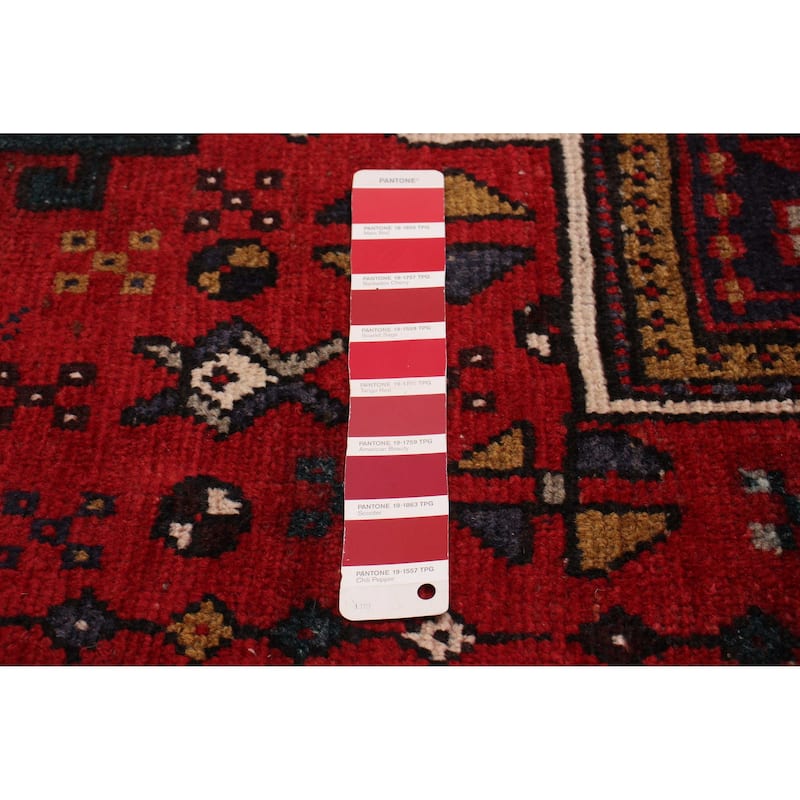 ECARPETGALLERY Hand-knotted Konya Anatolian Red Wool Rug - 3'5 x 9'10