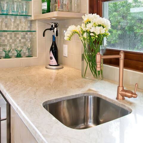 One-Handle Copper Widespread Kitchen Bar Faucet-5 Years Warranty - 6.1"