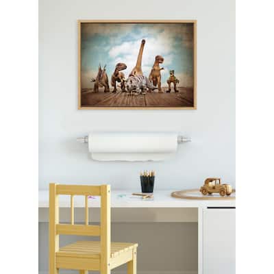 Kate and Laurel Sylvie Dinos Canvas by Saint and Sailor Studios