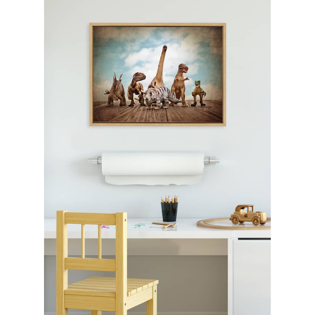 Kate and Laurel Sylvie Dinos Canvas by Saint and Sailor Studios