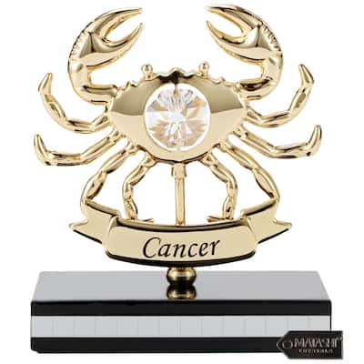 Matashi 24K Gold Plated Zodiac Astrological Sign Cancer Figurine