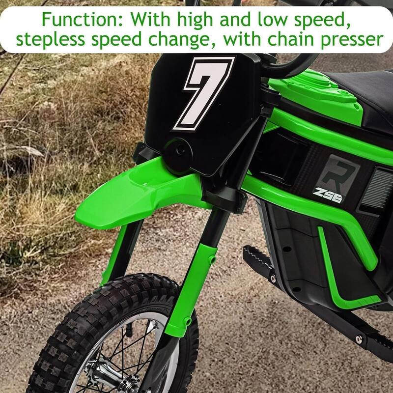 Electric 2-Speed Modes Kids Dirt Bike Toy Motorcycle for Kids Best Gifts