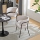 preview thumbnail 1 of 32, Nest Upholstered Arm Dining Chair by Christopher Knight Home Set of 2 - Beige+Black