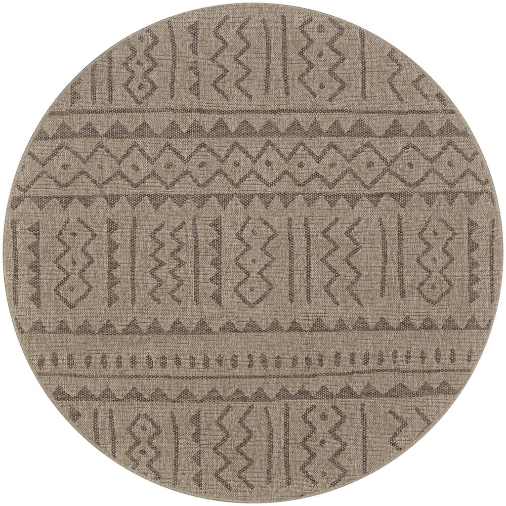 Dream Decor Rugs Triballe Concord Brown Indoor Outdoor Area Rug