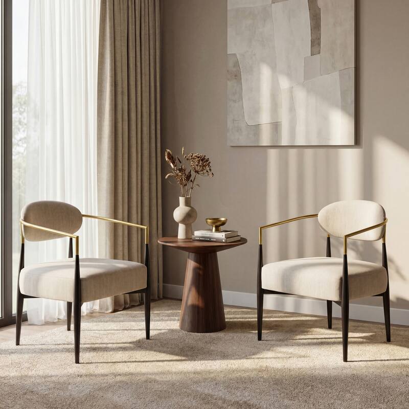 Christopher Knight Home - Amelia Mid-Century Modern Upholstered Accent Armchair with Sturdy Tapered Legs