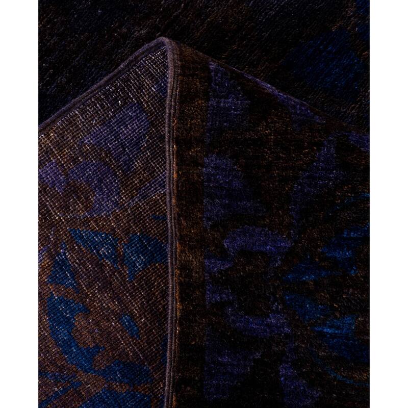 Overdyed One-of-a-Kind Hand-Knotted Area Rug - Purple - 8' 1" x 10' 0"