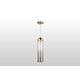 preview thumbnail 3 of 10, Hydra 1 - Light Single Cylinder Glass Pendant Light Gray Ombre