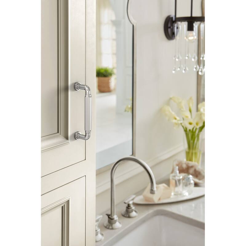 Amerock BP37702 Cowrie 3-3/4" Center to Center Fluted Handle Cabinet