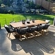 preview thumbnail 22 of 20, PURPLE LEAF Outdoor Dining Set for Garden Deck Wicker Table and Chairs Set-11 Piece