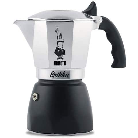 Bialetti New Brikka, Moka Pot-producing cream of the espresso 4 Cups - 8' x 11'
