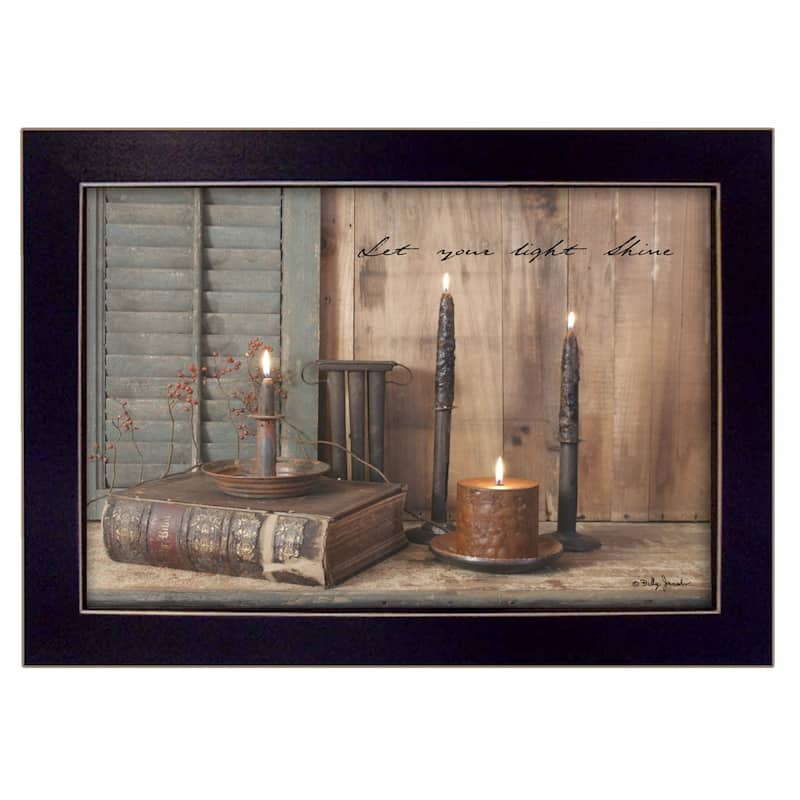 TrendyDecor4U Contemporary "Let your Light Shine" Framed Print Wall Art by Billy Jacobs