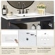 preview thumbnail 15 of 161, GDFStudio - Elysia Wood Bathroom Vanity with Ceramic Sink & Storage Cabinet Organizer