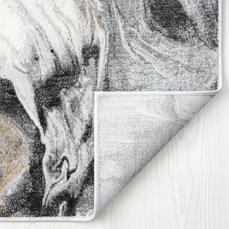 Abani Rugs Regal REG500 Swirl Abstract Low Pile Area Rug