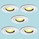 preview thumbnail 9 of 13, White Recessed Lighting Trim 10 in. Round Polyurethane Ornate Recessed Ceiling Light Trims (Set of 5)