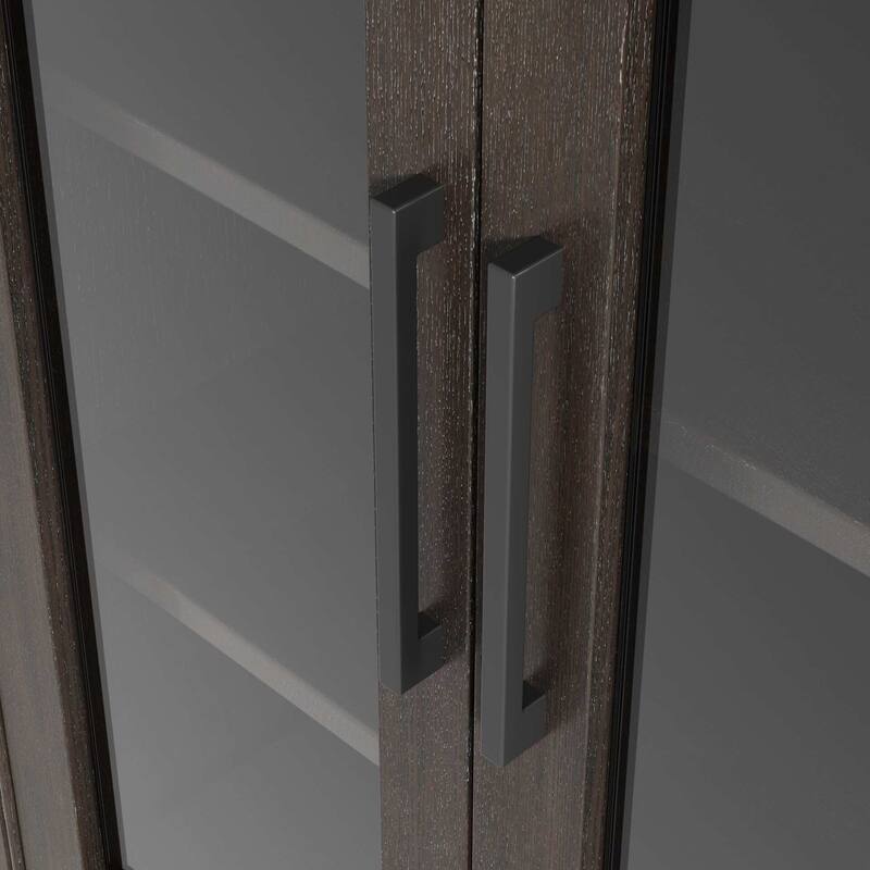 Winslow 16-28 Inch Bath Storage Glass Cabinet