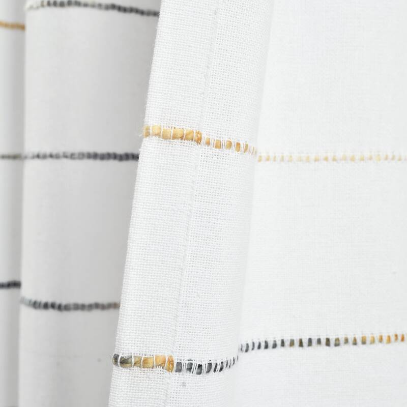 Carson Carrington Pajebo Ombre Stripe Cotton Curtain Panel Pair