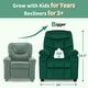 preview thumbnail 67 of 79, MCombo Big Kids Recliner Chair with Cup Holders , Velvet Fabric