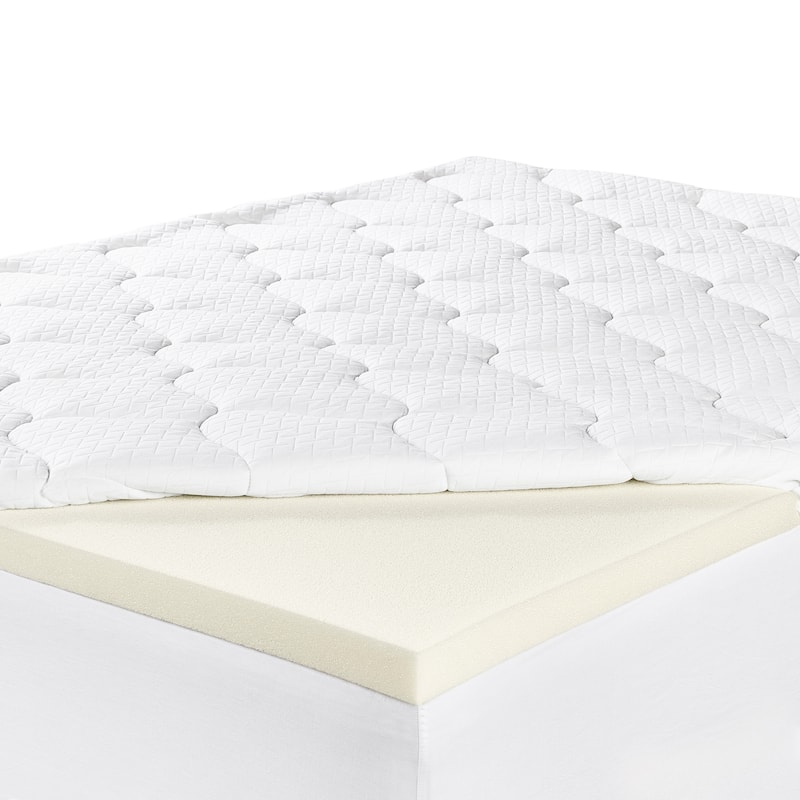 Serta Layered Luxury 4-Inch Memory Foam Mattress Topper