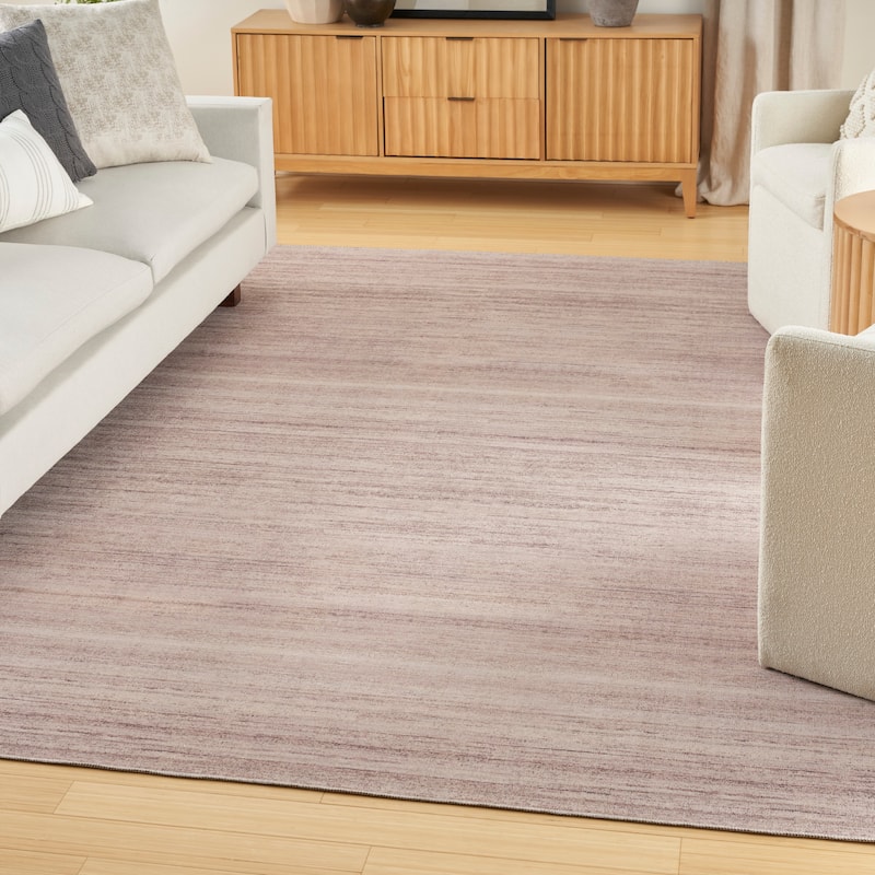 Nourison Washable Essentials Indoor Solid Area Rug