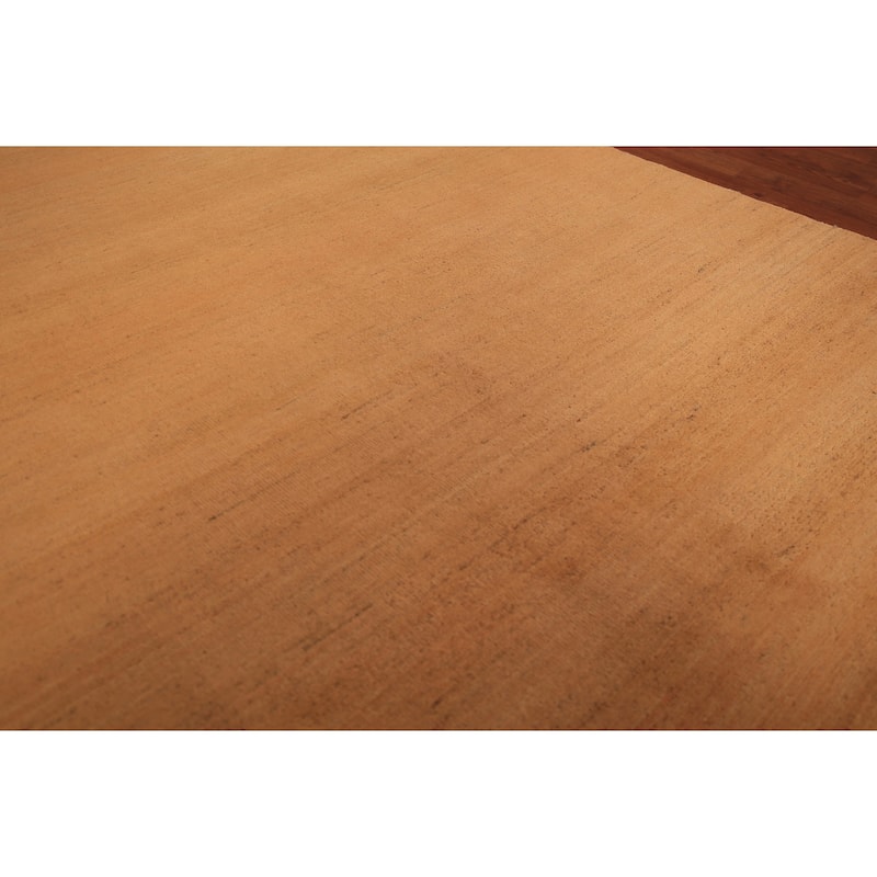 Modern Gabbeh Oriental Area Rug Hand-Knotted Tribal Wool Carpet - 4'11" x 6'5"