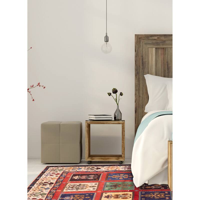 ECARPETGALLERY Hand-knotted Melis Red Wool Rug - 3'9 x 6'3