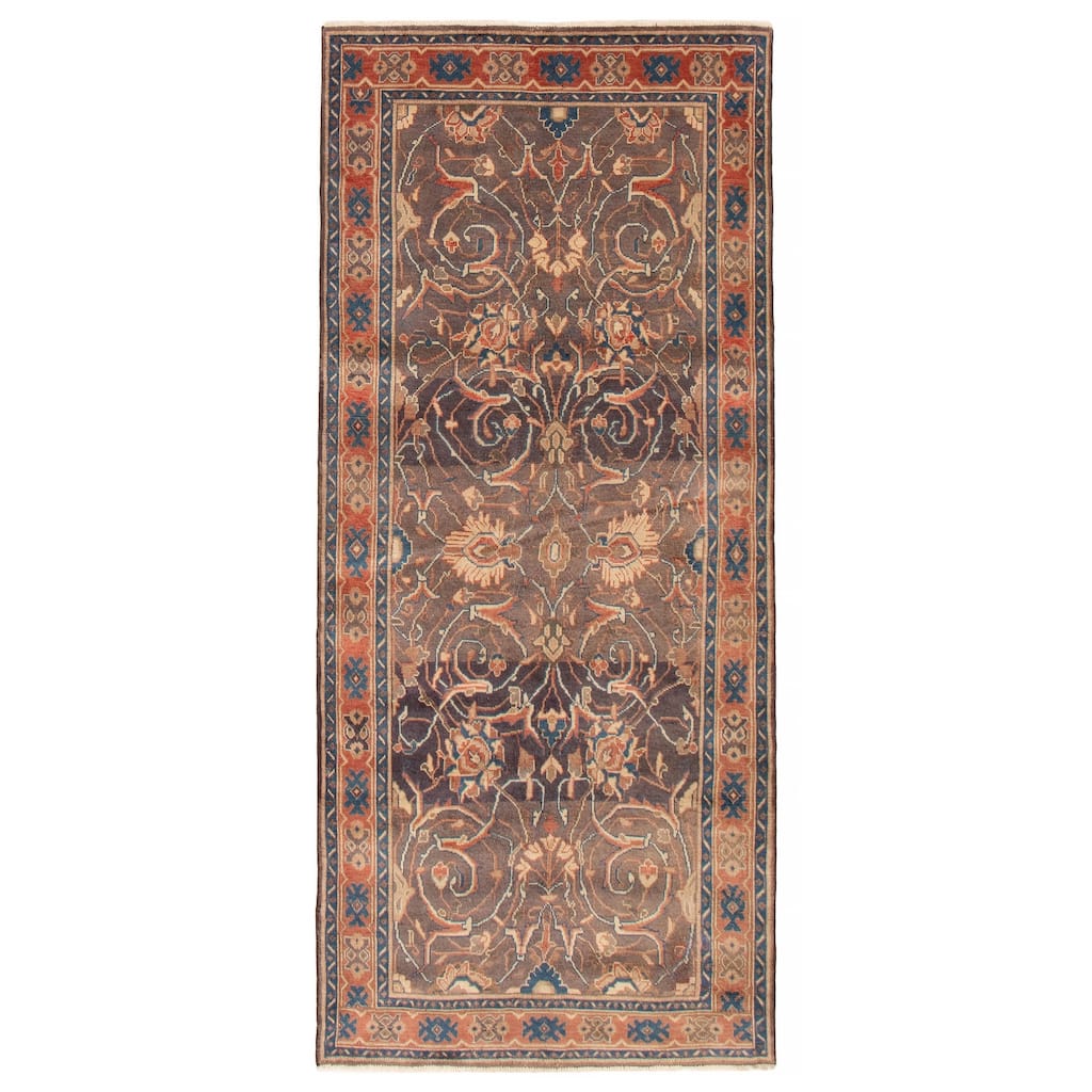 ECARPETGALLERY Hand-knotted Andelz Grey Wool Rug - 4'4 x 9'9