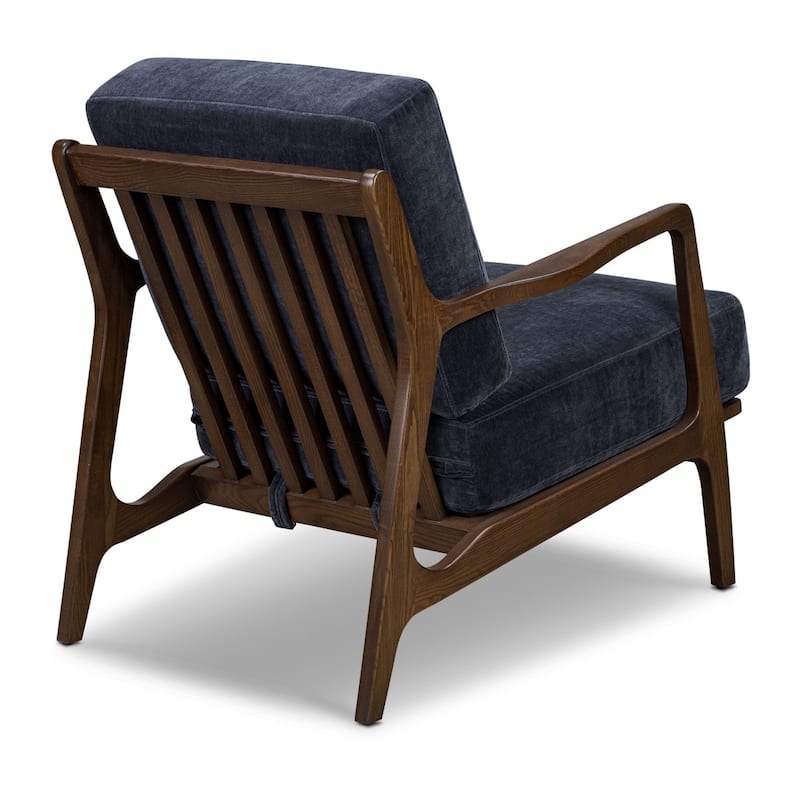 Poly & Bark Verity 25" Fabric Lounge Chair - Solid Wood Frame