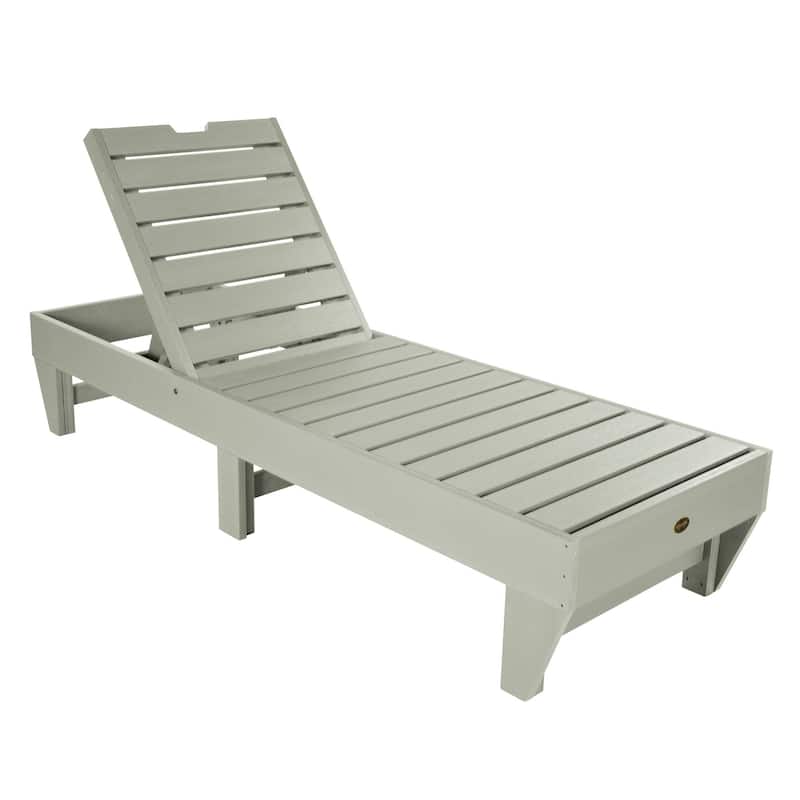 Highwood Professional Commercial Grade Pinehurst Chaise Lounge - Eucalyptus