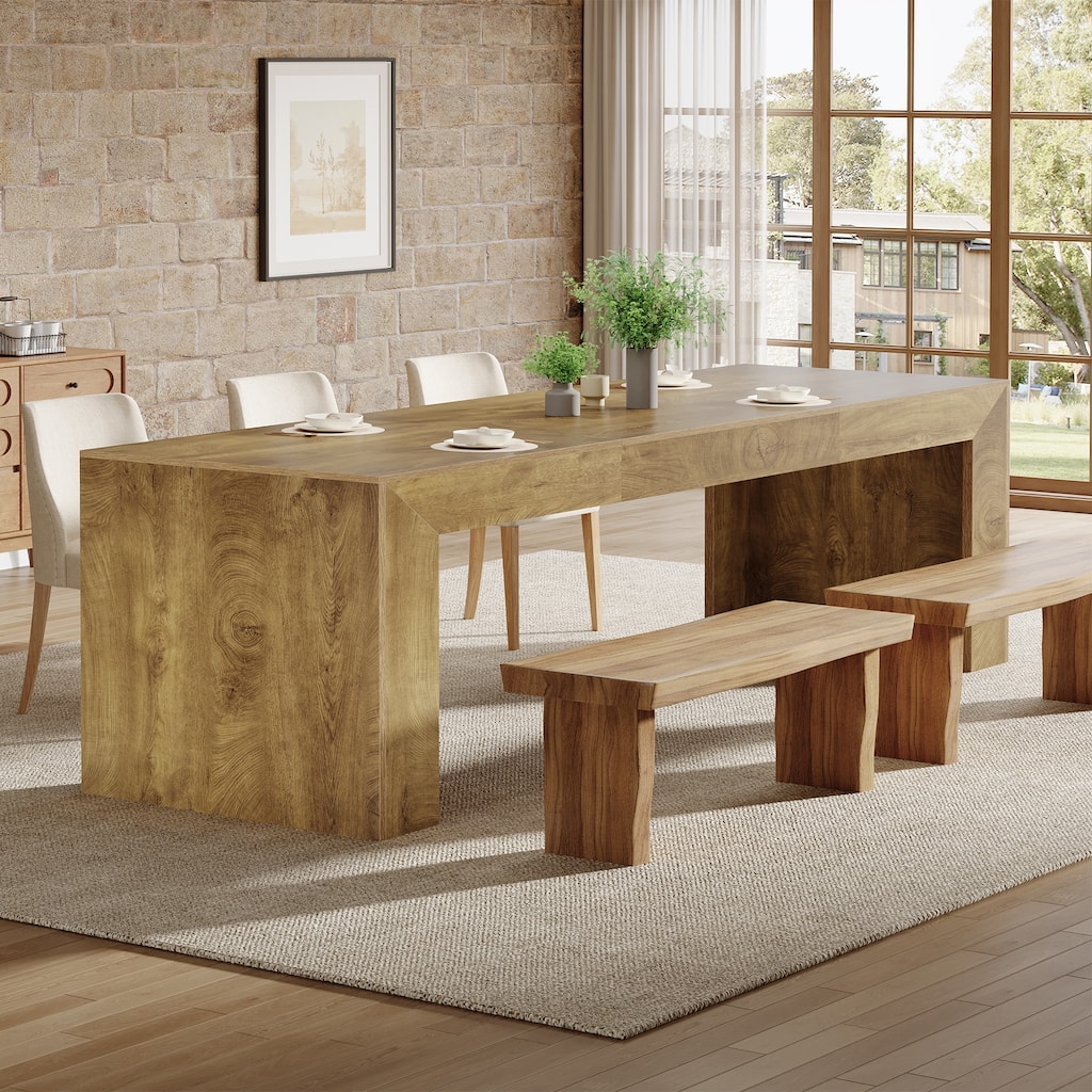Extra Long Wood Dining Table, Kitchen Table, Living/Dining Room Gathering Accent Table