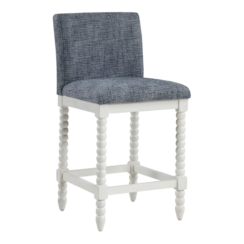 Kaylee 26 Spindle Counter Stool - Indigo