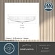 preview thumbnail 6 of 11, Preston 1-Light Dome Flush Mount LED Lighting Fixture, Clear Ribbed Glass Shade Low Ceilings, Hallway, Kitchen