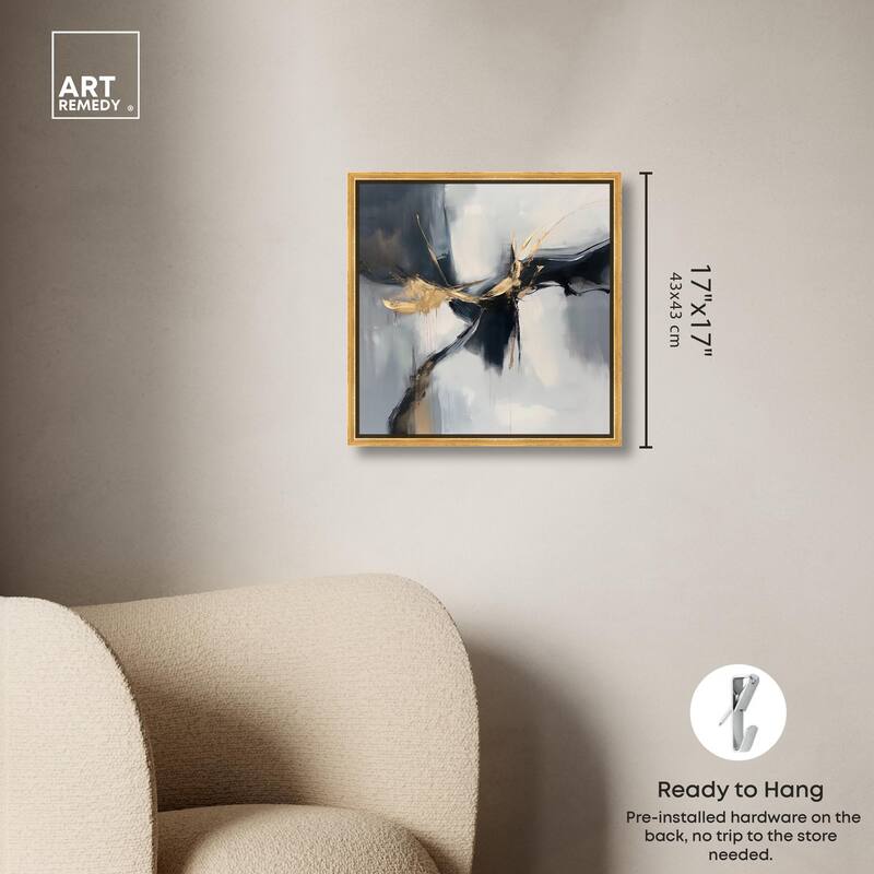 Golden Fissure I Canvas by Art Remedy