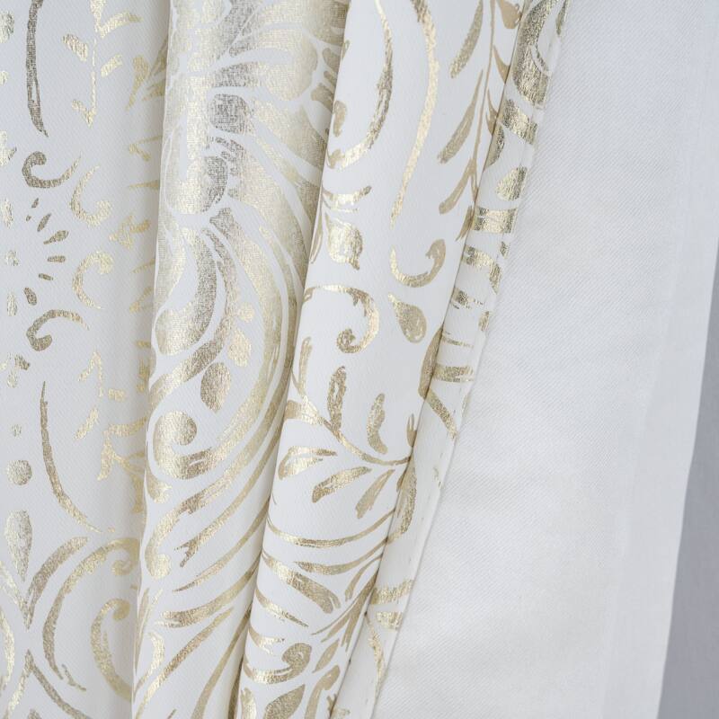 Helena Foil Privacy Window Curtain