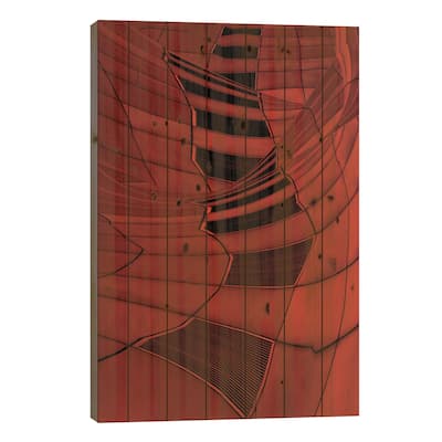Carenza Print On Wood by Gilbert Claes - Multi-Color