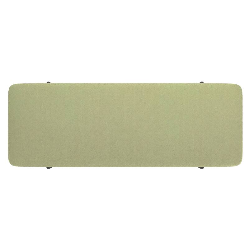 Modern Fabric & Metal Storage Ottoman Bench