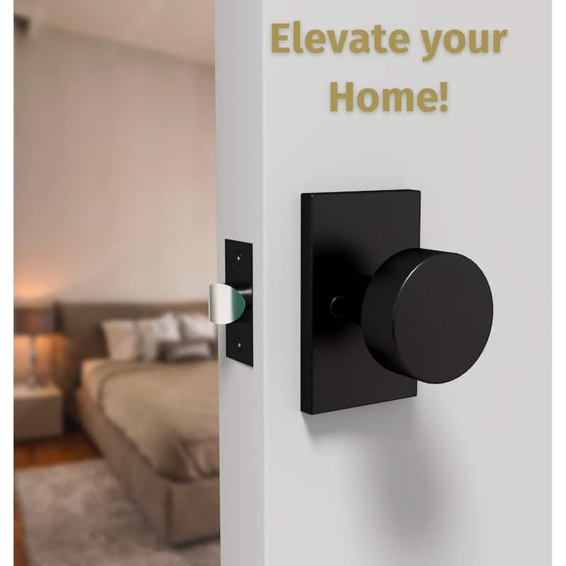 Mega Handles LAURA Privacy Door Knob | Keyless, Reversible, Heavy-Duty Smooth Lock for Hallway, Closet, Bathroom