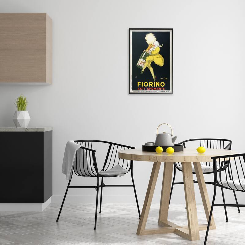 Stupell Vintage Fiorno Wine Framed Giclee Art Design By Marcus Jules