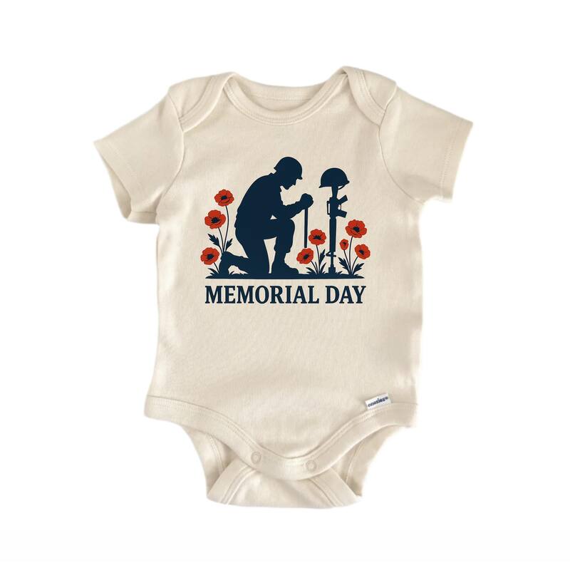 Memorial Day Soldier - Baby Bodysuit - White - Newborn