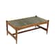 Option Genuine Black Marble Top / Walnut Base