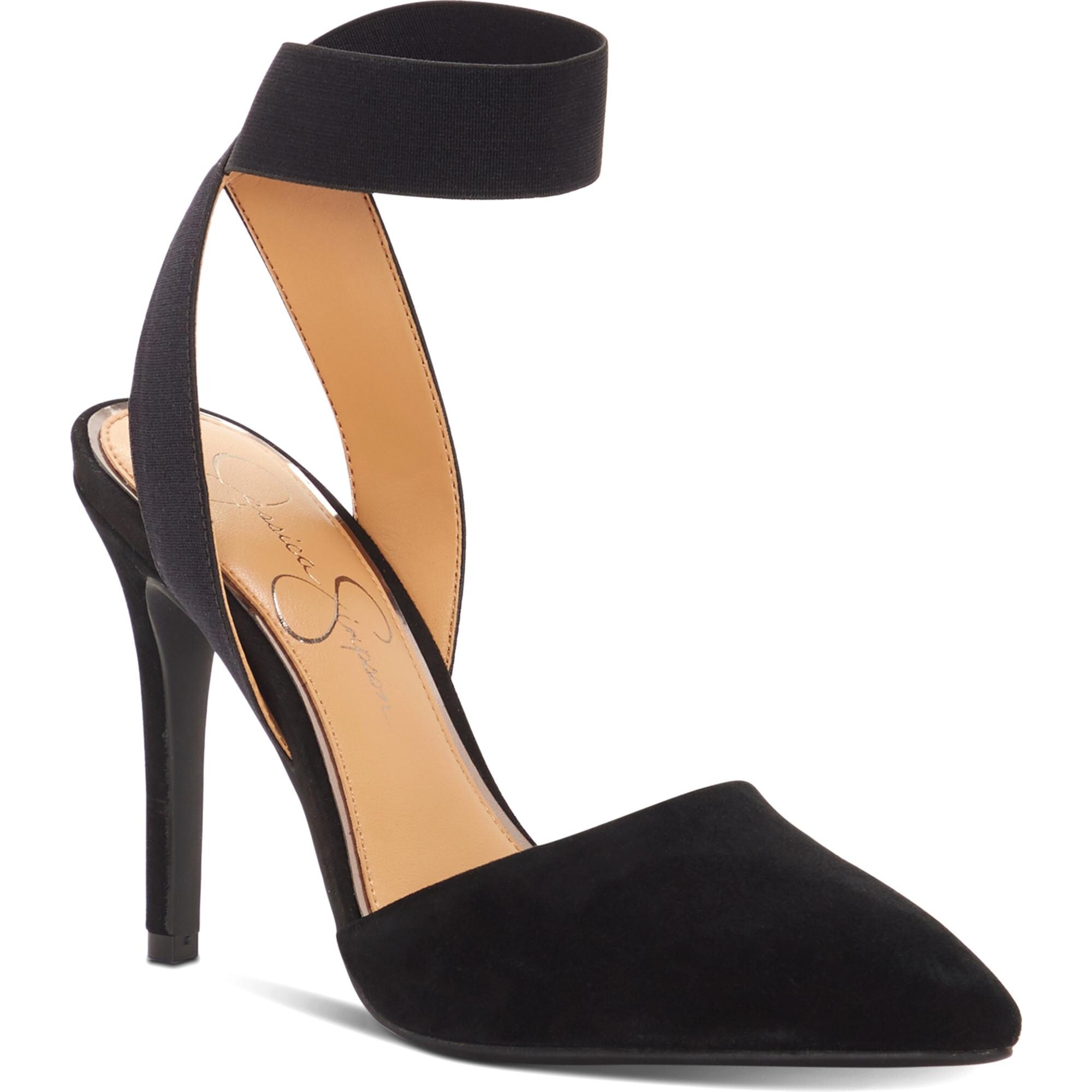 jessica simpson black suede heels