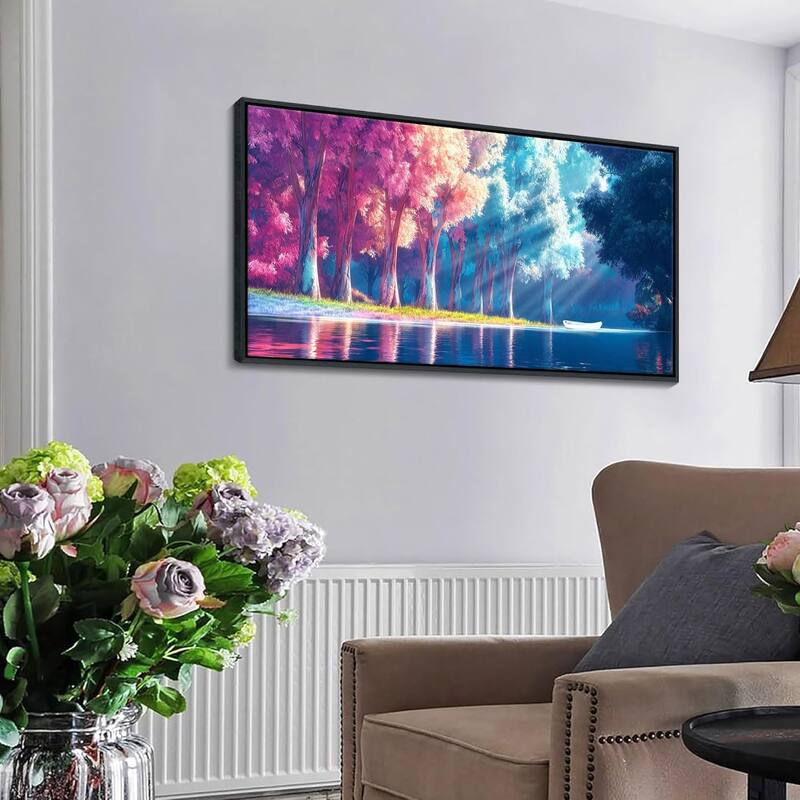 Colorful Tree Wall Paintings Large Forest Landscape Canvas Pictures