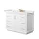 Option White / White Quartz Top / Satin Bronze Hardware