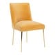 preview thumbnail 16 of 124, SAFAVIEH Couture Nolita Velvet Accent Chair - Mustard / Brass - 28"x23"x35.3" - 28" W x 23" D x 35" H