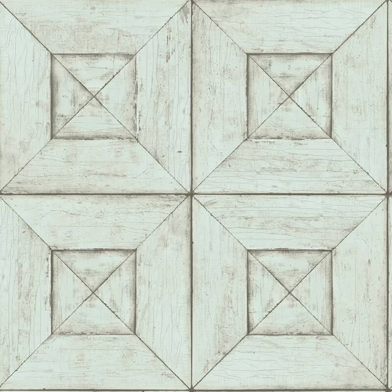 Chesapeake Avery Light Blue Wood Wallpaper - 20.5in x 396in x 0.025in