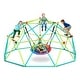 preview thumbnail 9 of 13, Hapfan 800lbs 10ft Climbing Dome Swing Set with Saucer Swing for Outdoor Backyard Yellow