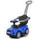preview thumbnail 1 of 58, Costway 3 in 1 Ride on Push Car Toddler Stroller Sliding Car w/Music - See details Navy - 2-4 Years