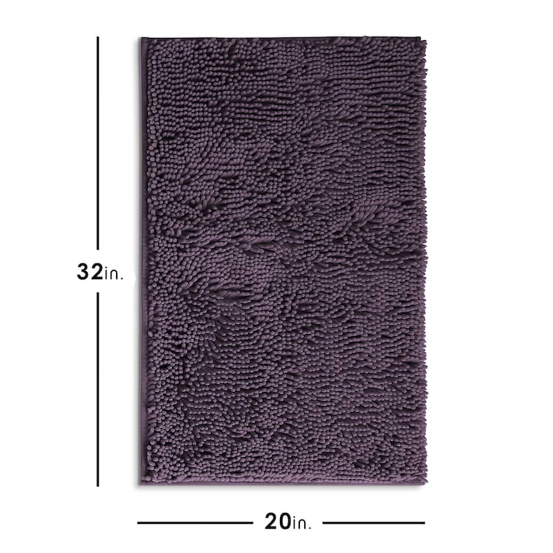 Empyrean Non-Slip Super Plush Chenille Bathroom Rugs